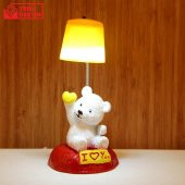 Sevimli Taraftar Panda Sarı Kırmızı Panda Masa Gece Lambası Işıklı Biblo - 1