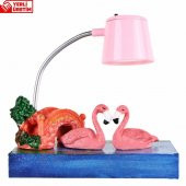Flamingoların Aşkı Işıklı Biblo Pembe Masa Gece Lambası Flamingo 3 - 2