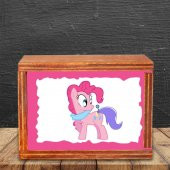 Pembe Unicorn Ahşap Doğal Kutulu Kupa - 3