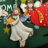 Büyük Boy Polyester Asmalı Melek Figürlü 4lü Süs Biblo 4 - 2