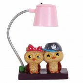 Best Friends Baykuş Pembe Işıklı Biblo Masa Gece Lambası - 1