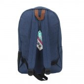 Eye Q Indigo Kumaş Sırt Okul Çantası - 1