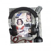 Kulaklık Mikrofon Dekoratif Fotoğraf Çerçevesi - 1