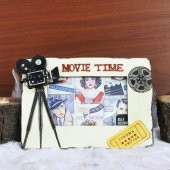 Kamera Krem Dekoratif Fotoğraf Çerçevesi - 3