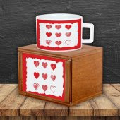 Kalpli Ahşap Doğal Kutulu Kupa - 1