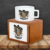 Tequila Ahşap Doğal Kutulu Kupa - 1