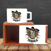 Tequila Ahşap Doğal Kutulu Kupa - 2