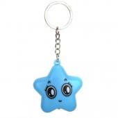 Yıldız Işıklı Sesli Anahtarlık Mavi - 1