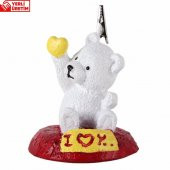 Sevimli Taraftar Panda Sarı Kırmızı Biblo Notluk - 1