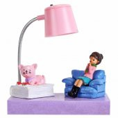Işıklı Biblo Masa Gece Lambası Can Dostum Kedi Ve Sevimli Kız - 1