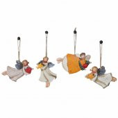 Büyük Boy Polyester Asmalı Melek Figürlü Dörtlü Süs Biblo 13 - 1