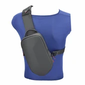 Ccs Usb Çıkışlı Omuz Askılı Sırt ve Göğüs Çantası Siyah thumbnail 3