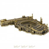 Minareli Mekke - Kabe-i Muazzama Mescidi Nebevi Maket Biblo ( 7x37 cm) - 1