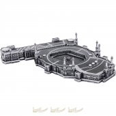 Minareli Mekke - Kabe-i Muazzama Mescidi Nebevi Maket Biblo ( 7x37 cm) - 2