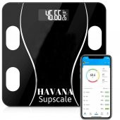 Supscale Dijital Baskül Yağ Su Kas Vücut Kitle Endeksi Kilo Ölçer Tartı - 1