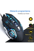 2'li Set X15 Mouse Fare VE GK60 Oyuncu Klavyesi Bilek Destekli Klavye RGB klavye mouse Fare seti pc - 5