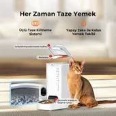 Petkit Yumshare Solo Kameralı Akıllı Mama Kabı Beyaz (Resmi Distribütör Garantili) - 8