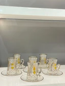 Pax 18 Parça Exclusive Lüks Kulplu Çay Seti Platin - 2