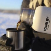 Stanley 1 lt Adventure Vakumlu Termos Beyaz - 5