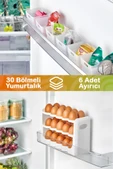 Mithra Life 6 Parça Buzdolabı İçi Düzenleyici ve 30 Bölmeli Yumurtalık MIT1105 - 1
