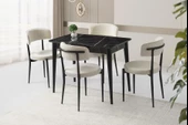 Açılır 60x100 Cm Mini Silva Sonata Masa  4 Adet Gözde Sandalye Takım - 1