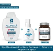 Alopecia Erkek Procapil Ve Igf İçerikli Şampuan & Sprey & 60 Kapsül Seti - 1