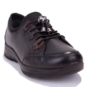 Dagoster DZA07-122042642 Siyah Ortopedik Günlük Deri Kadın Ayakkabı - 1