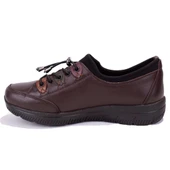 Dagoster DZA07-122042642 Kahve Ortopedik Günlük Deri Kadın Ayakkabı - 3