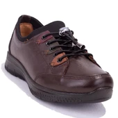 Dagoster DZA07-122042642 Kahve Ortopedik Günlük Deri Kadın Ayakkabı - 1