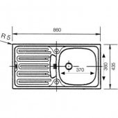DOMİNOX DML 14 DEKORLU SOL EVYE 43,5 x 86 CM - 2