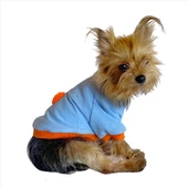 Ponçik Oval Yaka Tişört Köpek Kıyafeti Köpek Elbisesi - 1