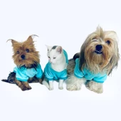 Blue Bear Kapşonlu Sweat by Kemique Köpek Kazağı - 7