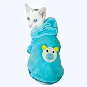 Blue Bear Sweatshirt Kedi Süeteri Kedi Kıyafeti - 1