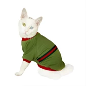 GC Max Oval Yaka Tişört Kedi Kıyafeti Kedi Elbisesi - 1