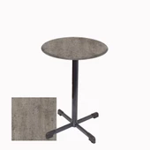Bistro Masa (Halley Werzalit Yuvarlak 70cm) - Kahve Oxid - 1