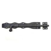 Antika Tarz Dekoratif Pirinç Dövme Kapı Sürgüsü - 25cm, Oksit - 1