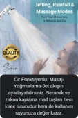 3 Kademeli Yüksek Basınçlı Arıtmalı Ayarlanabilir Uzun Ömürlü Universal Su Tasarruflu Duş Başlığı - 2