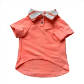 Salmon Flash Polo Yaka Tişört Kedi Kıyafeti Kedi Elbisesi - 3