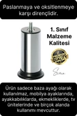 8 Adet 1. Sınıf A Kalite Krom M8 İnce Vida Baza Koltuk Kanepe Destek Ayağı Mobilya Tv Ünitesi Sehpa - 2