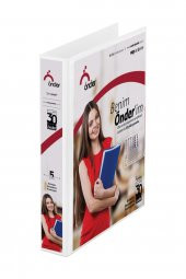 Önder Sunum Klasörü 2 Halkalı 30 MM A4 Beyaz 2003-5 - 1