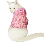 Pink Leo Cutie Polo Yaka Tişört Kedi Kıyafeti  Kedi Elbisesi - 5