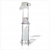 Küf Pas İz Yapmaz Paslanmaz Kromajlı Ayaklı Çelik Rulo Kağıt Havluluk Peçetelik Dispanser Kağıtlık - 1