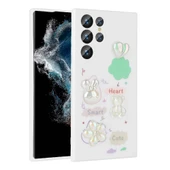 Zore Galaxy ile uyumlu S23 Ultra Kılıf Kabartma Figürlü Parlak Toys Silikon Kapak - 4