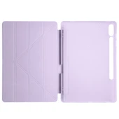 Zore Galaxy ile uyumlu Tab S9 FE Plus Kılıf Tri Folding Kalem Bölmeli Standlı Kılıf - 5