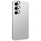 Zore Galaxy ile uyumlu S24 Plus Titanium Premium Temperli Kamera Lens Koruyucu - 4