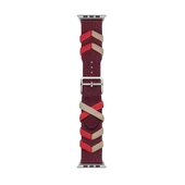 Zore Apple ile uyumlu Watch 42mm KRD-97 Sarmal Örgü Tasarımlı Kordon thumbnail 3