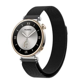 Zore Huawei ile uyumlu GT4 41mm KRD-01 18mm Metal Hasır Kordon - 10