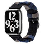 Zore Apple ile uyumlu Watch 38mm KRD-97 Sarmal Örgü Tasarımlı Kordon thumbnail 11