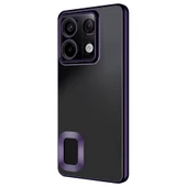 Zore Xiaomi ile uyumlu Redmi Note 13 Pro 5G Kılıf Kamera Korumalı Logo Gösteren Omega Kapak - 9