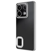 Zore Xiaomi ile uyumlu Redmi Note 13 Pro 5G Kılıf Kamera Korumalı Logo Gösteren Omega Kapak - 6
